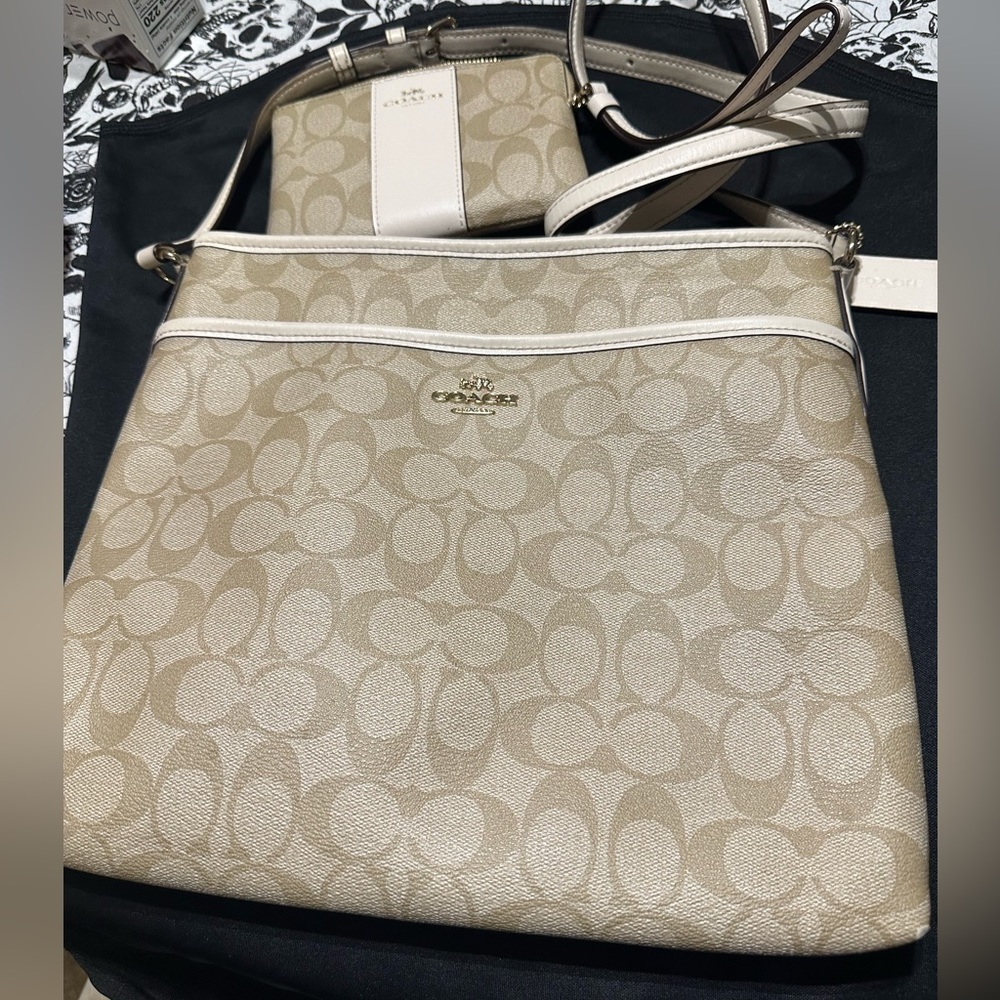 Coach crossbody and wristlet